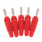 10Pieces Wire Audio Speaker Cable Banana Plug Connectors 4mm Jacks Red+Black