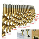97pcs/Set Titanium Coated HSS High Speed Steel Twist Drill Bit 1.5-10mm MDG
