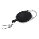 Heavy Duty Retractable 26" Pull Reel Recoil Key Ring ID Cards Holder -Black