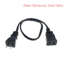 1Pc US outlet saver power extension cord cable 2 prong 2 export 50cm JR BX