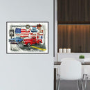 5D DIY Full Drill Diamond Painting Cartoon Cars Cross Stitch Embroidery Kit