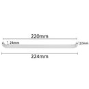 Aluminium Pull Knob Cabinet Door Drawer Cupboard Handle Hardware DIY 220mm