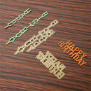 Birthday Text Cutting Dies Stencil DIY Scrapbooking Decor Embossing Card Y9 G1E0