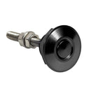 30mm Push Button Hood Pins Lock Clip Kit Bonnet Lock Quick Latch (Black)