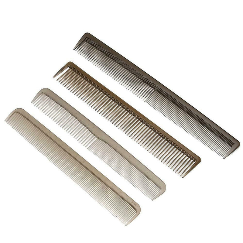 8pcs/Set Pro Anti-Static Plastic Combs Hairdresser Barber Tools Brown A