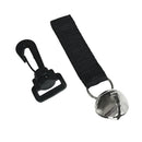 Nylon Key Ring Holder Carabiner Clip  Molle Hook With Bell