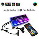 RGB Fan Controller 12cm Remote Control Computer Case PC Cooling Chassis  A