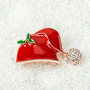 Rhinestone Crystal Enamel Family Gifts Wedding Christmas Brooch Pins