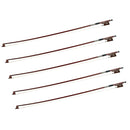 5 Pieces 1/8 Size Violin Bows Brown 52cm/20.42inch