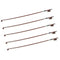 5 Pieces 1/8 Size Violin Bows Brown 52cm/20.42inch