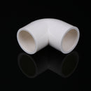 5 Pieces white 20mm dia 90 angle degree elbow pvc pipe adapter  ME