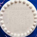 Plastic Numbers Painting Template DIY Cake Coffee Decor Spray Mold Stencil