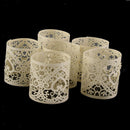 180set Hollowed Colorful Paper Lampshade Lamp Screen Candle Holder for Xmas