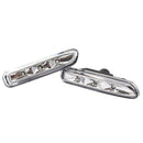 2 Pcs Clear Lens LED Side Marker Car Lights For BMW 3 Series E46 4Door 1999