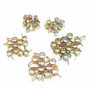 Fastener 5/6/7/8/9mm 50Pcs Spring Clip Fuel Water Line Hose Pipe Air Tube Clamps