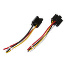 2 x Car Relay Automotive Relay 12V 40A 4 Pin Wire with 5 outlets NEW F9H8