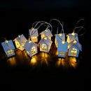 2m 10pcs Led Christmas Tree House Style Fairy Light Led String New Year gift 3C