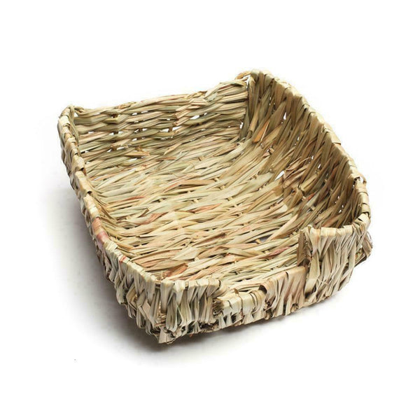 Pet supplies grass nest  rabbit hedgehog hamster pet bed straw sma L0E4