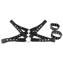 Mens Leather Chest Harness Straps Belts Suspenders Braces Arm Band Costume