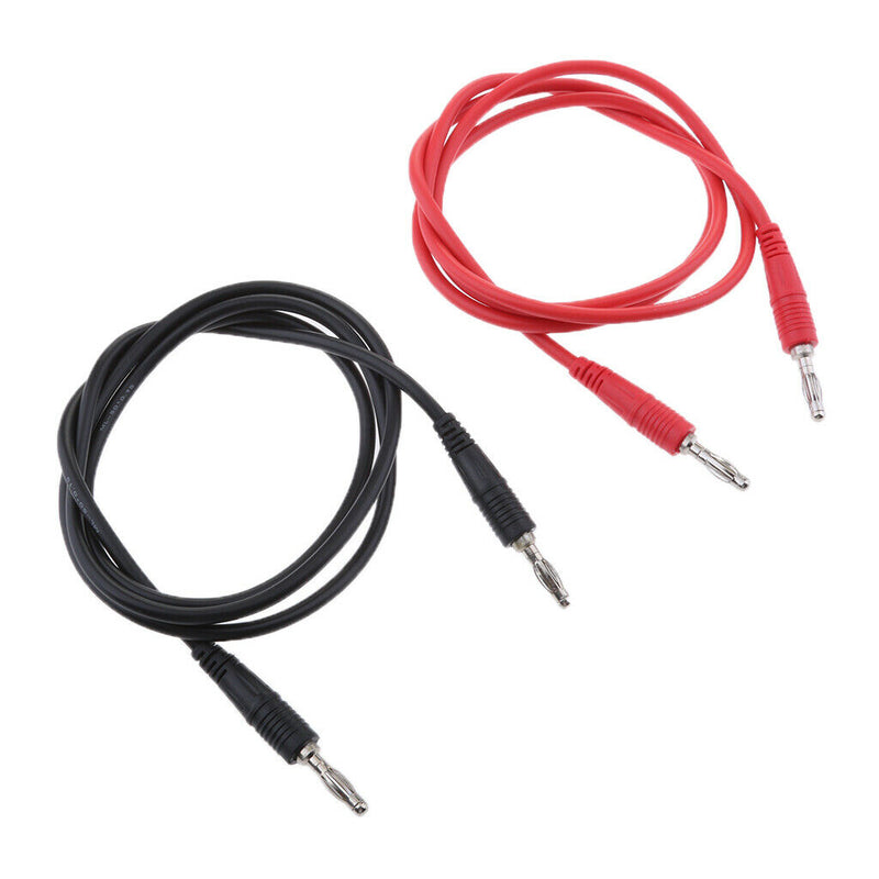 2pcs / Professional Kit Silicone Test Cable Flexible Insulation Copper 1000V 15A