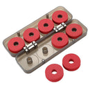 8Pcs Durable Red Foam Winding Board Fishing Line Wire Shaft Bobbin Spools T