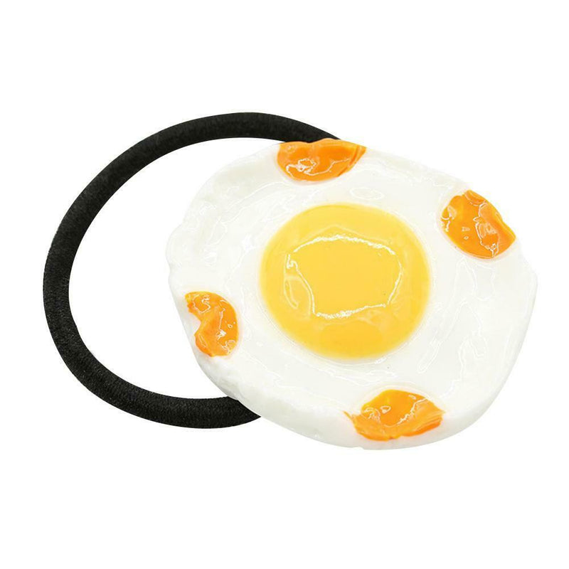 Simulation Egg Hair Clip Women Hairpin Headwear Hair Ropes Accessories (B) A