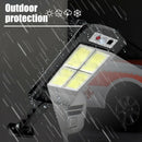 Waterproof Solar COB Wall Light Human Motion Sensor Lamp (C Remote Control)