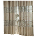 Gray Striped Pachira Drape Balcony Bedroom Living Room Window Drape Curtain V4H3