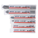 6Pcs High Speed Steel Straight Shank Twist Drill Bit Set M3 M4 M5 M6 M8 M10