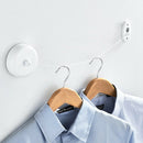 Wall Mounted Retractable Clothesline Outdoor Indoor Reel Washing Line White