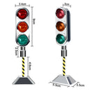 Car Ornaments Mini LED Traffic Lights Signals Auto Interior Decoration (A) A