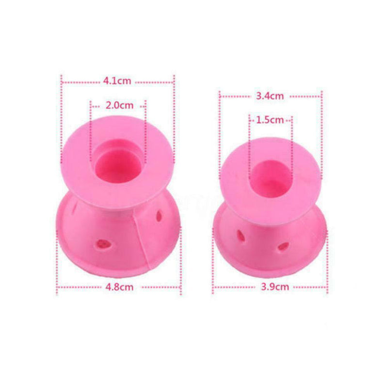 10pcs Silicone Hair Curler Magic Hair Care Rollers Heat No Styling Hair J1R0