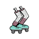 New Unisex Cartoon Skate Foot Shape Enamel Brooch Pin Collar Shirt Badge