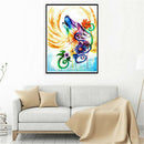5D DIY Full Drill Diamond Painting Wolf with Wings Cross Stitch Mosaic Kit A