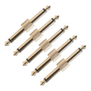 5Pcs 1/4 Inch 6.35 mm Guitar Effects Pedal Connector Coupler Jack Interface M4N3