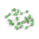 10X 2EDG 2Pin Plug-in Screw Terminal Block Connector 3.81mm Pitch Right Angle Gw