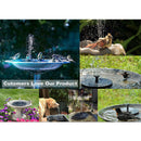 Solar Powered Floating Bird Bath Water Fountain Outdoor Pond Pool Garden Pa3 Bj