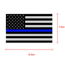 1x 12.5*7.5cm Blue Lives Matter USA American Thin Line Flag Car Stickers Decor