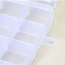 5pcs 15 Girds Clear Plastic Compartment Adjustable Organizer Storage Jewel EPD