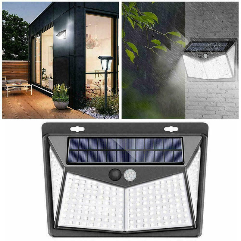 Solar Motion Sensor Light Wall Light Garden Lamp Human Induction Outdoor Ne E0N2