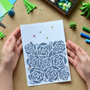 DIY Scrapbooking Graffiti Mould Biscuit Coffee Spray Mold Cake Decoration Tool