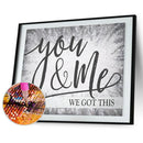 5D DIY Full Drill Rhinestone Diamond Painting Word Cross Stitch Art (K999)