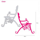 DIY Chair Shape Cutting Die Metal Carbon Steel Scrapbook Embossing Stencils