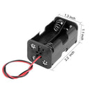 2x Plastic Battery Storage Case Box Holder For 4*AA 6V Battery With Wire Leads