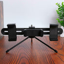 360 Degree Rotation Universal Phone 3 Clip Tripod Stand for Live Video Chat