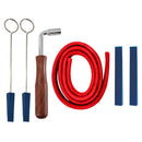 6pcs Fixing Piano Tuner Tuning Tool Kit Durable Rubber Mutes Temperament Strip