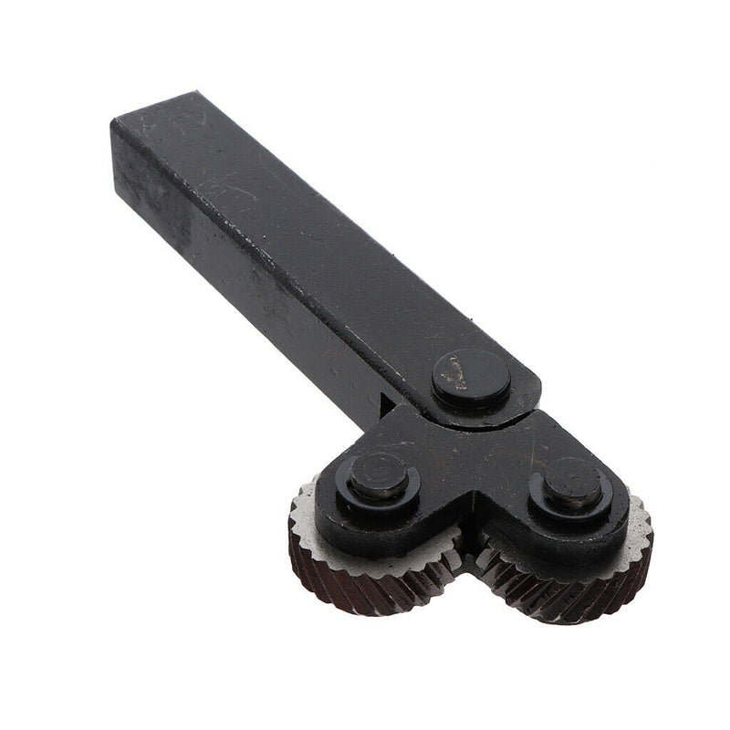 2pcs Knurling Tool Kit Knurled Rod & 2 Slant Teeth Knurl Wheels For Metal Lathe