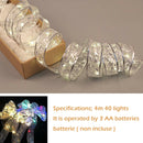 Light String,Waterproof 40 LED Ribbon Light for Christmas Tree (Warm White)