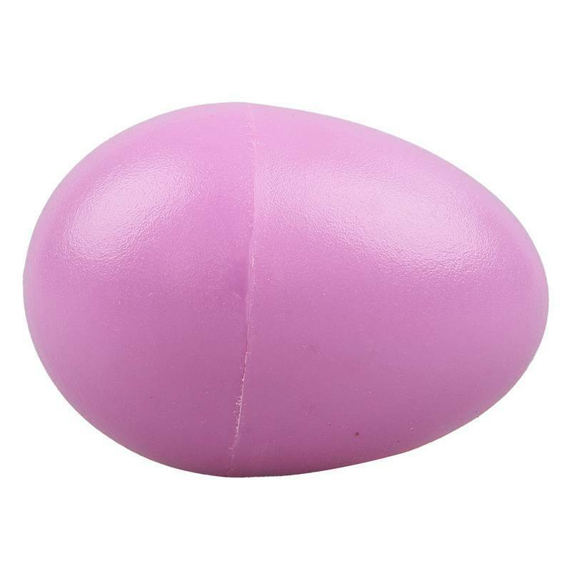 1 Pair Plastic Percussion Musical Egg Maracas Shakers N7V6