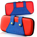 Hard Case Zipper Carrying Storage Bag Fit for Nintend Switch (Red+Blue)